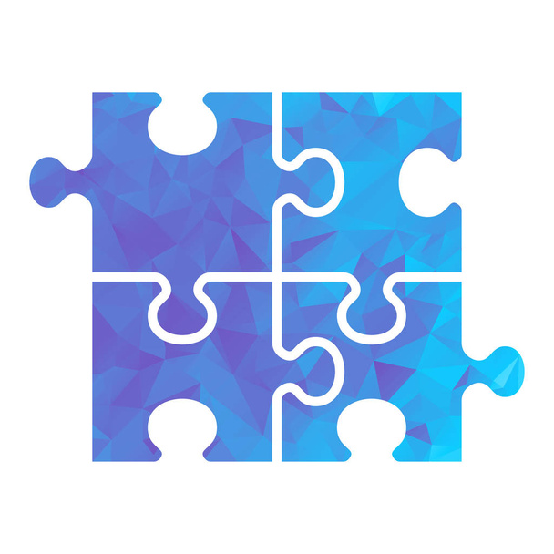 puzzle triangle bleu
 - Vecteur, image