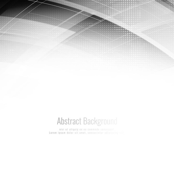 Abstract grey color geometric stylish background - Vector, Image
