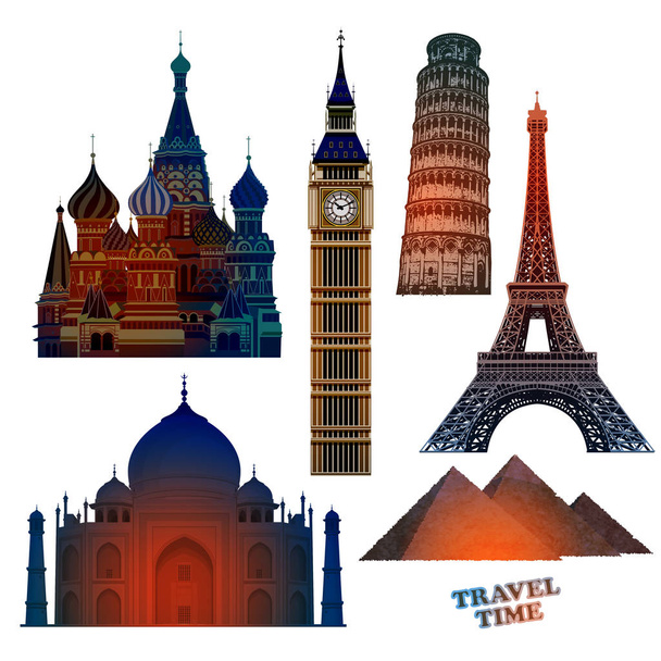 Travel advertising design. Highly realistic illustration. - Vector, Image