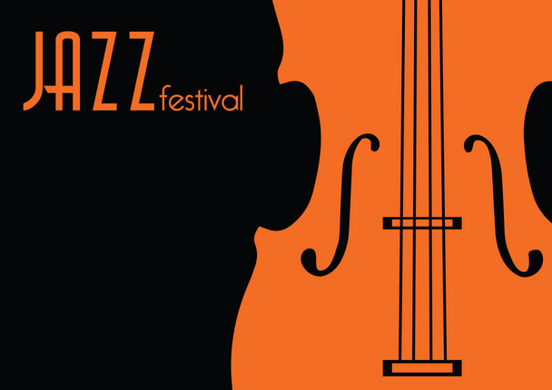 Jazz music festival, poster modello di sfondo
.  - Vettoriali, immagini