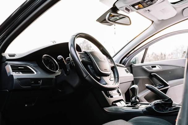 Interior of new modern  car. - Foto, afbeelding