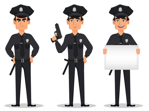 Police officer, policeman - Vector, Image