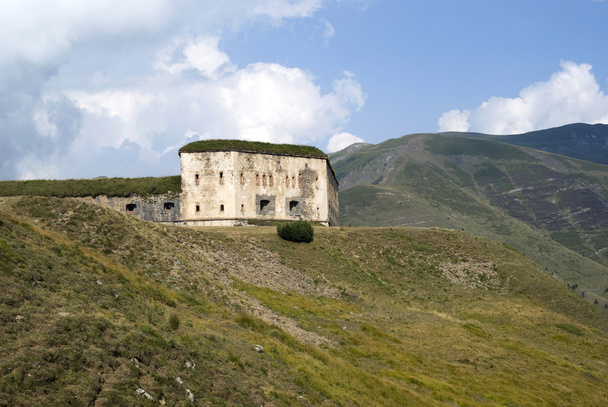 The old military fortification in Alps - Photo, Image