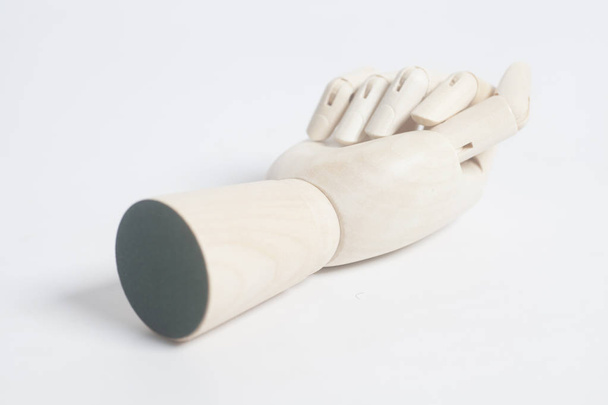 Wooden robot hand - Photo, Image