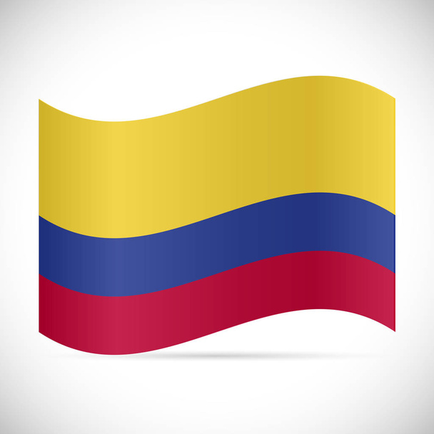 Kolumbia zászló illusztráció - Vektor, kép