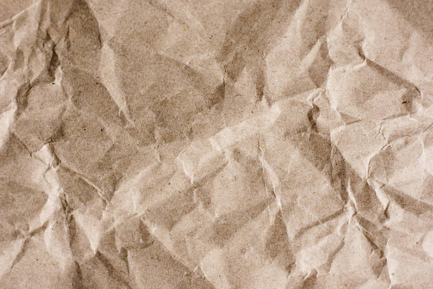 Texturované hnědé řemesla papír detail pozadí kopie prostor - Fotografie, Obrázek