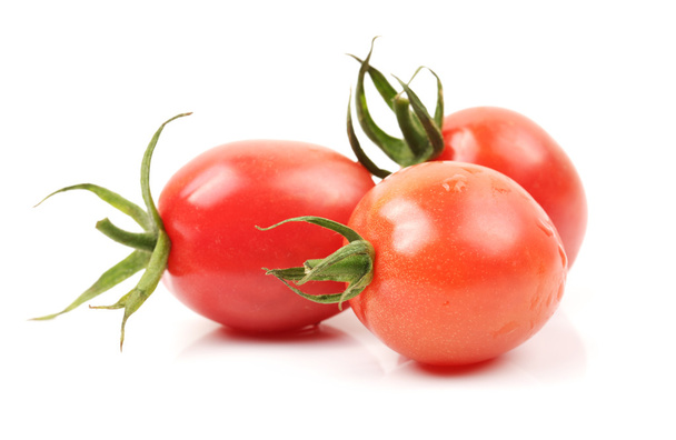 Small cherry tomato on white background - Фото, зображення