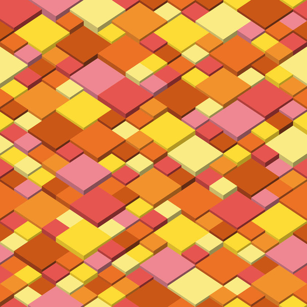 Vector háttér. Varrat nélküli illusztrációja absztrakt textúra négyzetek. Őszi színek-minta tervezés - Vektor, kép