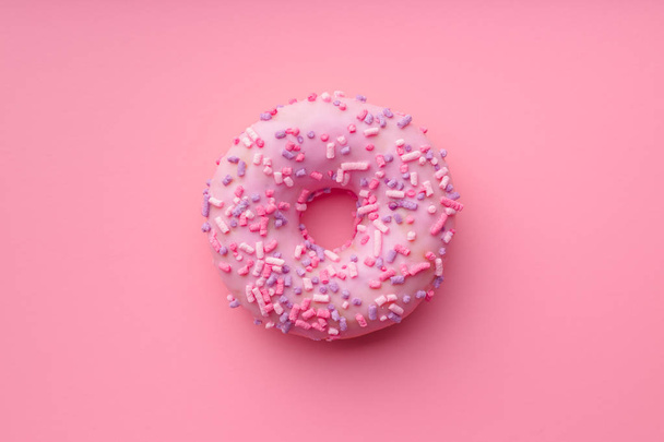 Pink sweet donut. - Fotó, kép