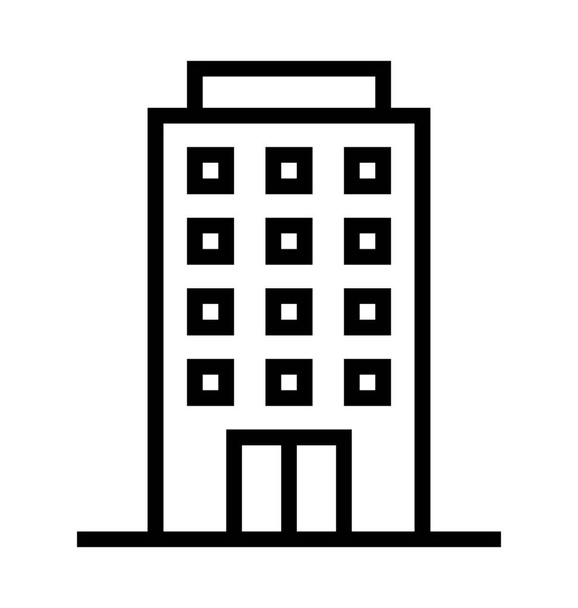  Hotel Building Vector Icon - Vektor, Bild