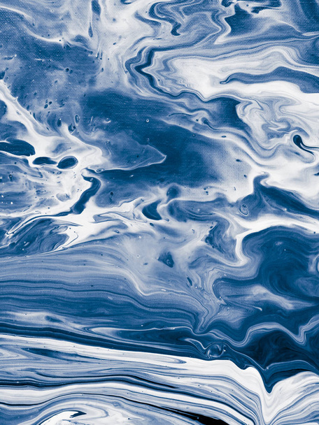 Abstract hand painted blue background - Φωτογραφία, εικόνα