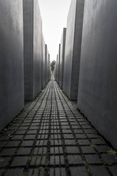 Memorial to the Murdered Jews of Europe in Berlin, Germany - Fotoğraf, Görsel