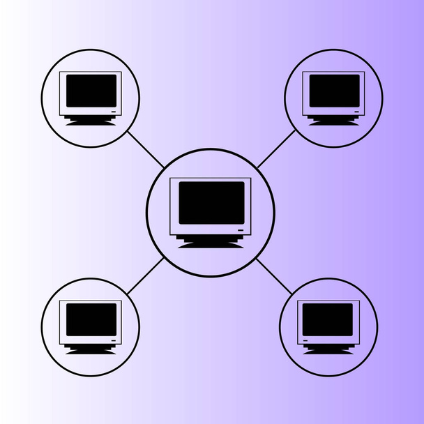 Network  icon vector illustration  - Vector, Image