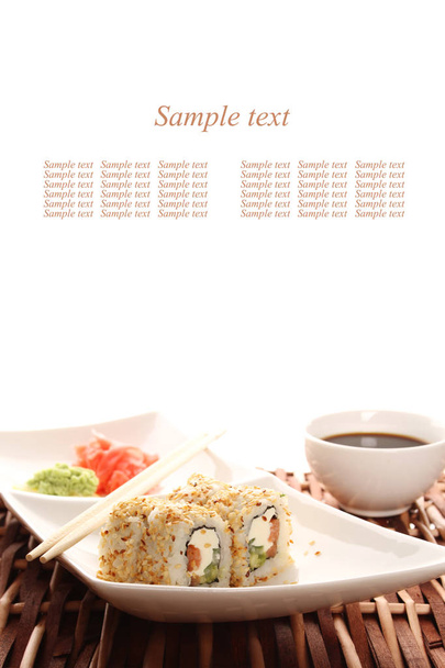 Sushi philadelphia on a plate - Φωτογραφία, εικόνα