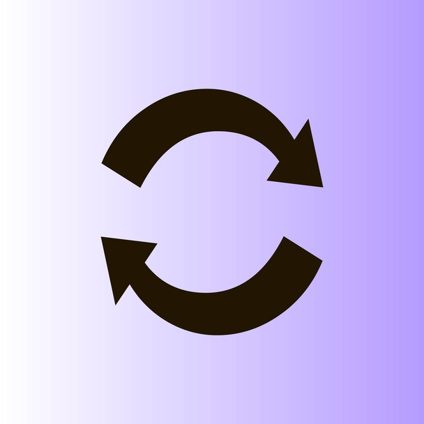 Icona piatta di illustrazione vettoriale ciclica
  - Vettoriali, immagini