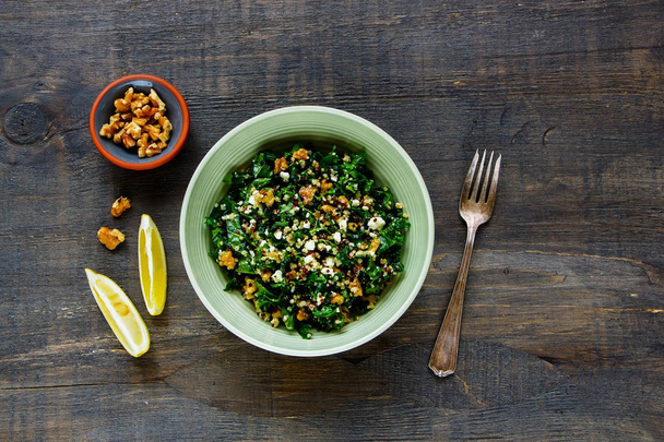 Kale and quinoa salad - Фото, изображение