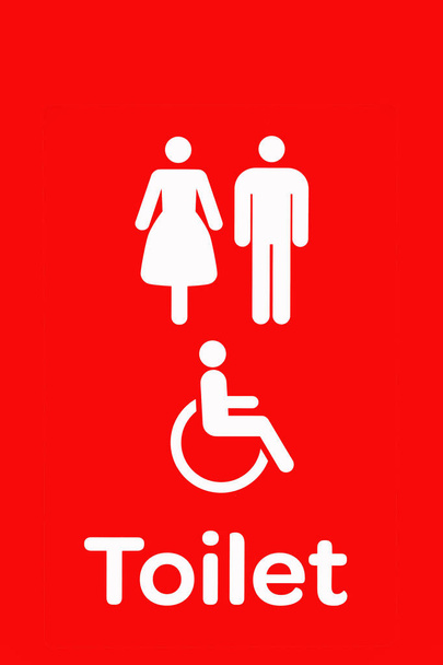 Zeichen der Toilette  - Foto, Bild