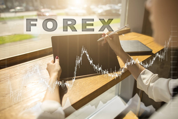 Forex trading, Online investment. Business, internet and technology concept. - Fotoğraf, Görsel