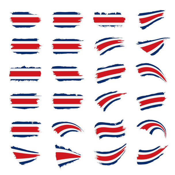 Флаг Коста-Рики, векторная иллюстрация
 - Вектор,изображение