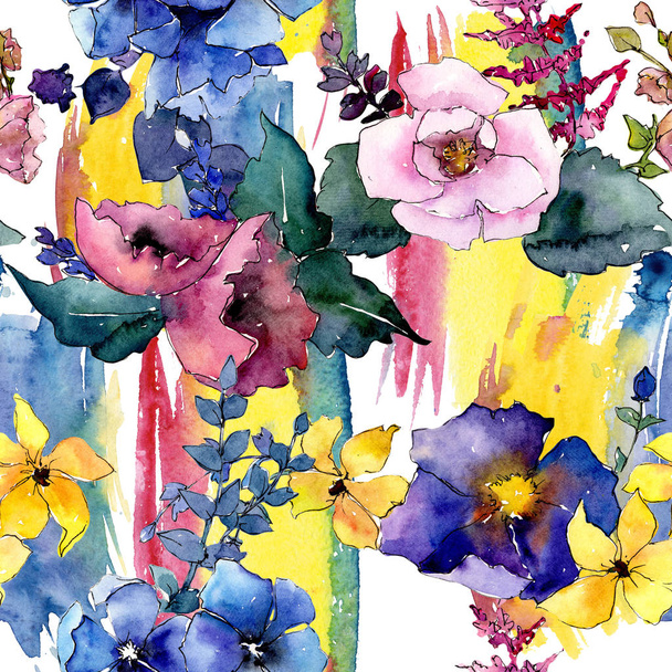 Bouquet motivo floreale in stile acquerello
. - Foto, immagini