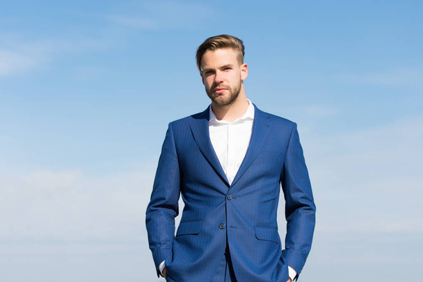 Man in business suit, fashion - Фото, изображение