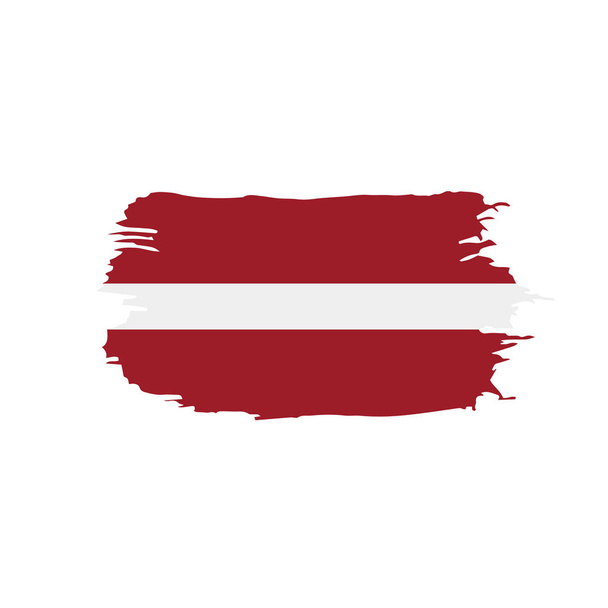 Флаг Латвии, векторная иллюстрация
 - Вектор,изображение