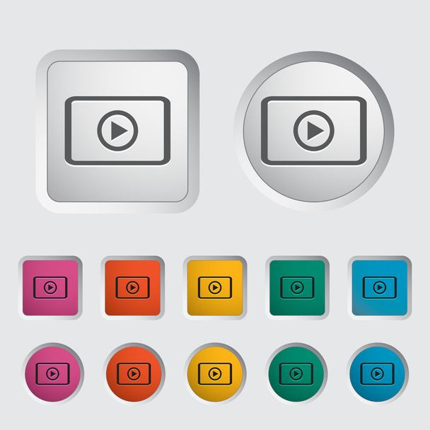 Video player icon. - Vector, Image