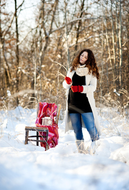Winter Pregnancy - Foto, Imagen