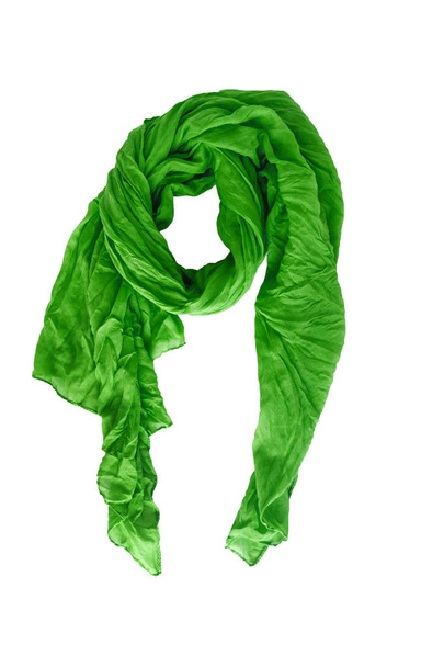 кольоровий візерунчастий шарф, хустинка ізольовано на білому фоні
 - Фото, зображення