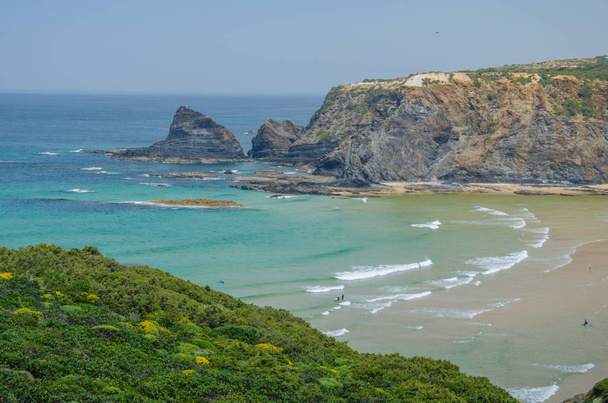 Praia Adegas beach near Odeceixe, Portugal. - Φωτογραφία, εικόνα