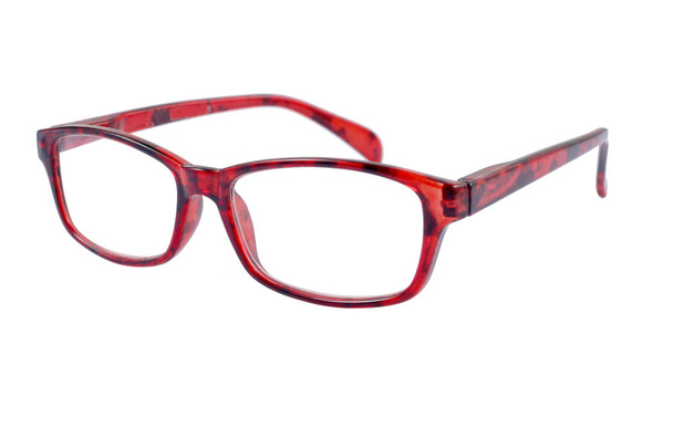 un par de gafas de lectura aisladas sobre fondo blanco con almohadilla de recorte
 - Foto, imagen