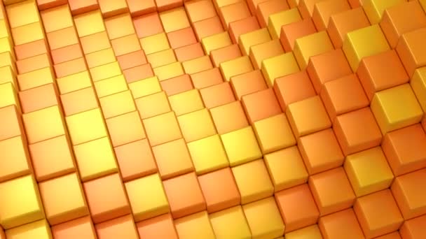 Cubes Formed A Wave. Abstract background, 2 in 1, loop (301-600 frames), created in 4K, 3d animation - Footage, Video