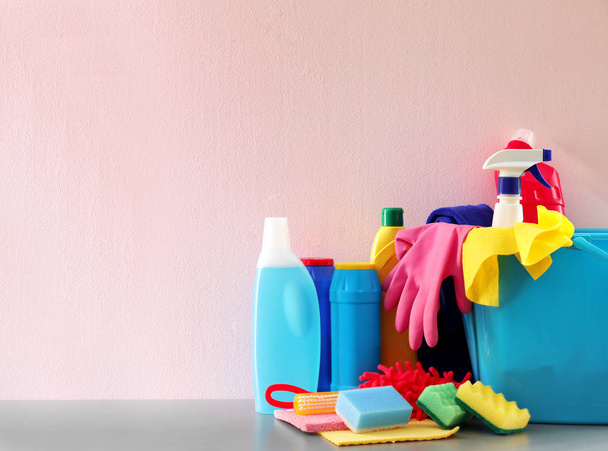cleaning supplies and tools  - Fotoğraf, Görsel