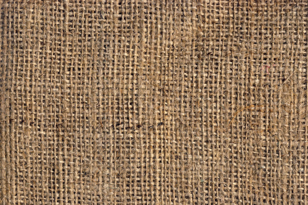High Resolution Natural Brown Burlap Canvas Coarse Grain Grunge Background Texture - Photo, Image