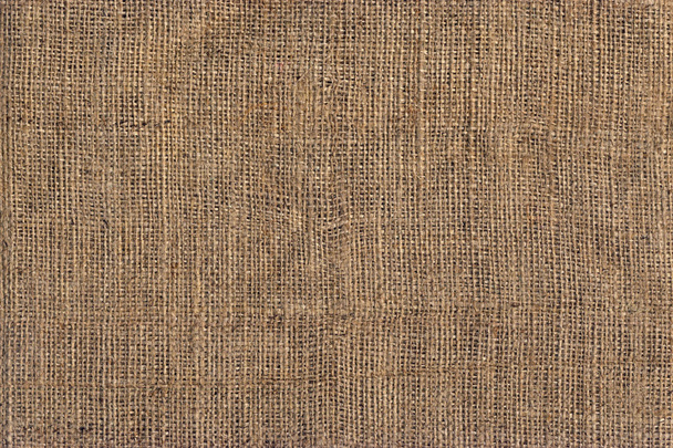 Textura de fondo de grunge de grano grueso de lona de arpillera marrón natural de alta resolución - Foto, Imagen