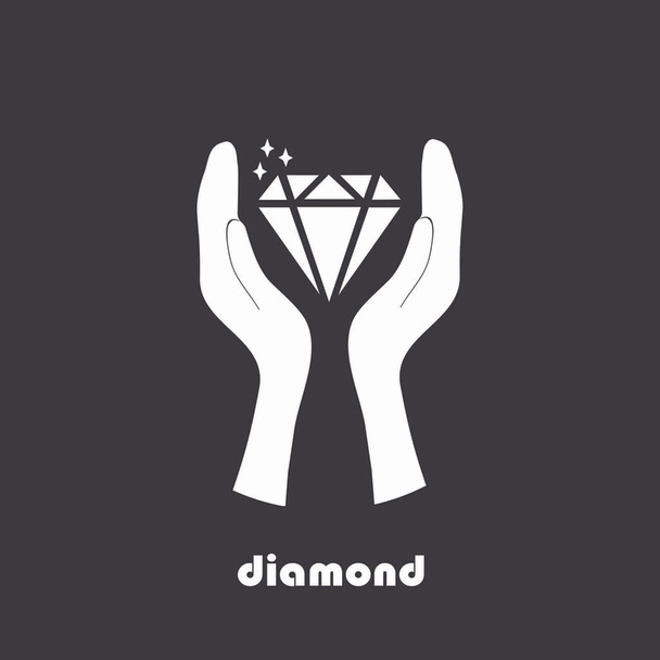 Save diamond sign icon2 - Vector, Image