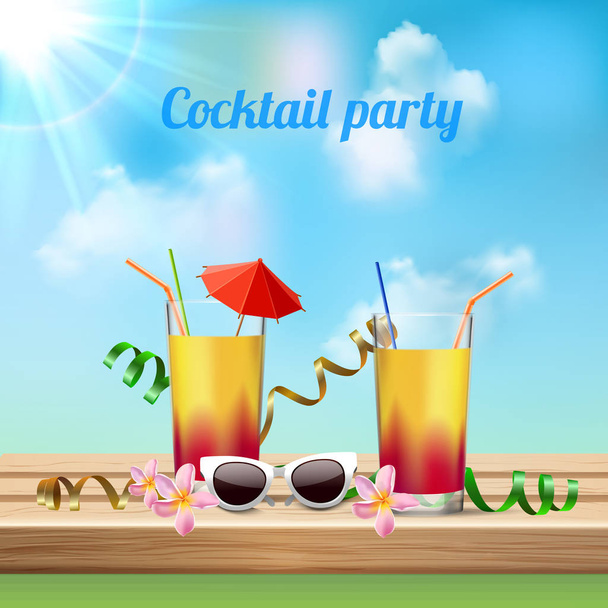 Festa de Cocktail Celebração
  - Vetor, Imagem
