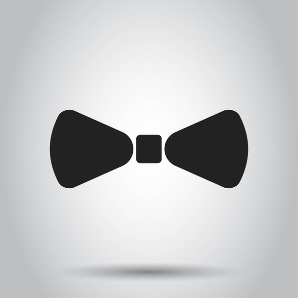 Bow tie flat icon. Necktie vector illustration. - Vecteur, image