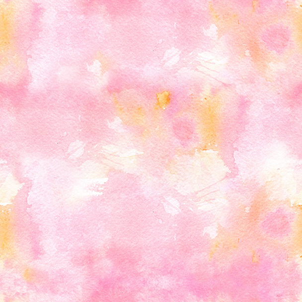 Abstract watercolor seamless pattern with colorful washes of paint - Foto, imagen