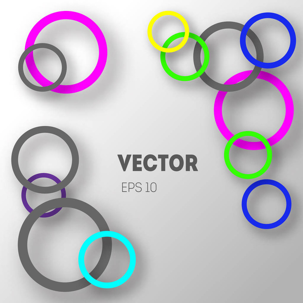 Abstract background of circles. - Vector, Image