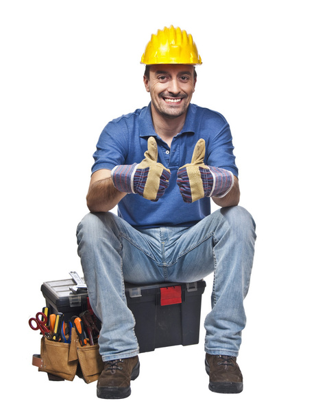 Confident manual worker - Zdjęcie, obraz