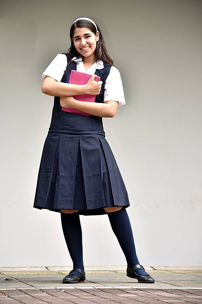 Cute Girl Student Standing - Fotó, kép