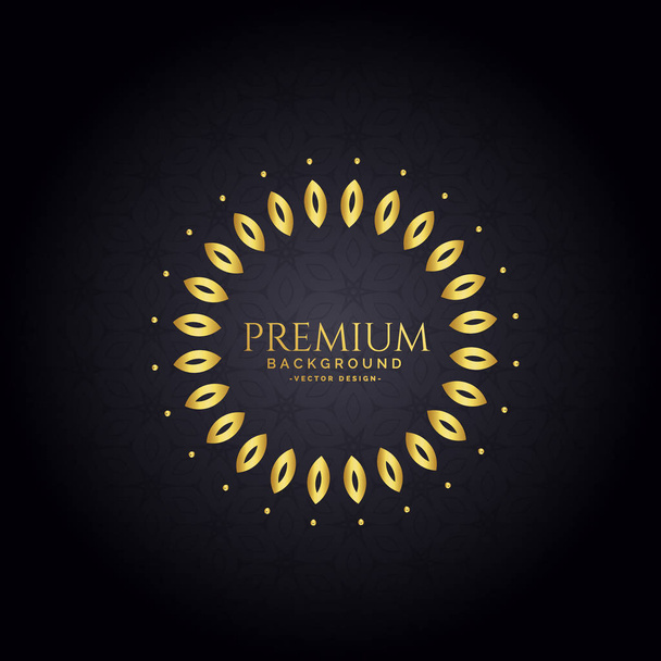 decorative golden frame premium background - Vettoriali, immagini