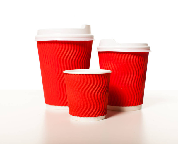 Set of paper cups - Foto, afbeelding