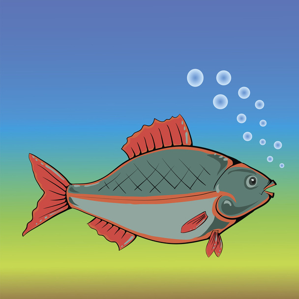 ryby ve vodě - Vektor, obrázek
