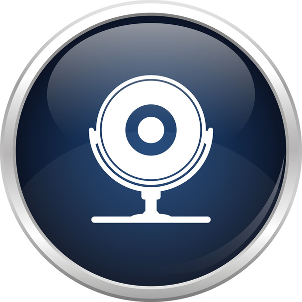 blaues Webcam-Symbol - Vektor, Bild