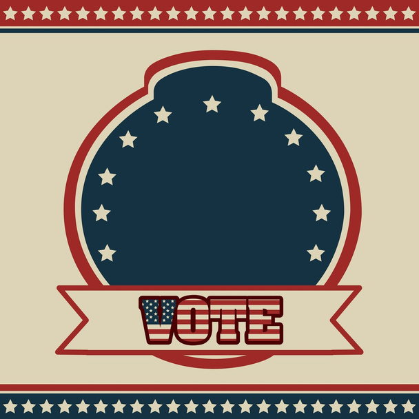 ψήφου στις ΗΠΑ - Διάνυσμα, εικόνα