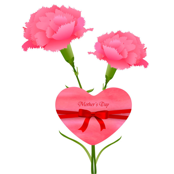 Carnation Mother's Day Flower Icon - Vector, Image