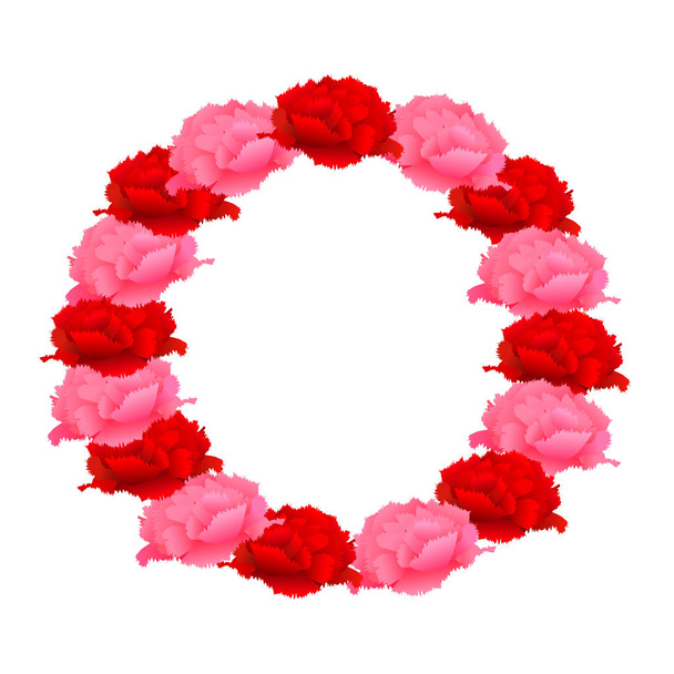 Carnation Mother's Day Flower Icon - Vector, afbeelding