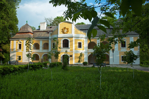 A nyári időszakban egy napsütéses napon a régi palota - Fotó, kép
